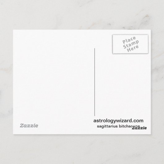 Sagittarius [ - BitchScope - ] Postkarte (Rückseite)