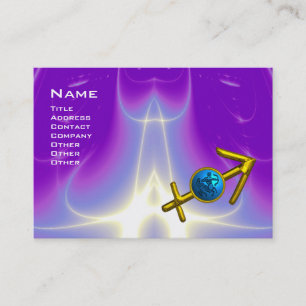 SAGITTARIUS - Blauviolett, lila rosa Visitenkarte