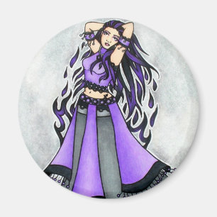 Sagittarius Bly Dancer Lila Magnet