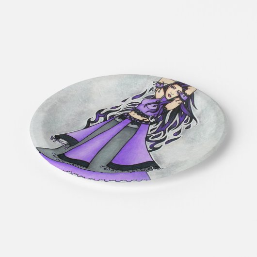 Sagittarius Bly Dancer Lila Pappteller (Schrägansicht)