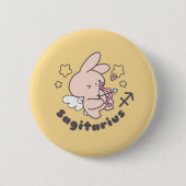 Sagittarius Bunny: Liebe Adventurous Archer Button (Vorderseite)