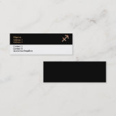 Sagittarius Business Card Mini Visitenkarte (Vorne/Hinten)