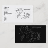 Sagittarius Business Card Visitenkarte (Vorne/Hinten)