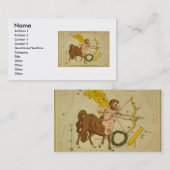 Sagittarius Business Card Visitenkarte (Vorne/Hinten)