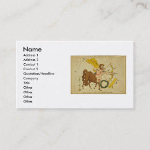 Sagittarius Business Card Visitenkarte