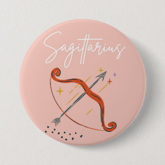 Sagittarius button badge