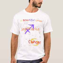 Sagittarius Cancer Couple Zodiac T - Shirt