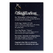 Sagittarius Center Table Card Tischnummer (Rückseite)