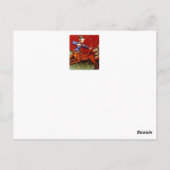 Sagittarius characteristics zodiac card postkarte (Rückseite)