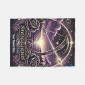 Sagittarius "Chasing Horizons" Fleece Blanket (Vorderseite (Horizontal))