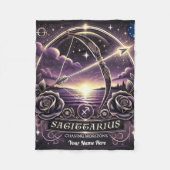 Sagittarius "Chasing Horizons" Fleece Blanket (Vorderseite)