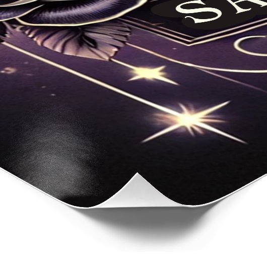 Sagittarius "Chasing Horizons" Glossy Poster (Ecke)