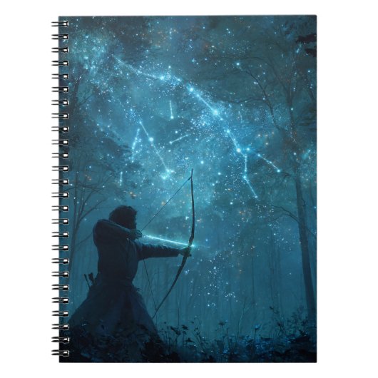 Sagittarius Constellation Archer-Notebook Notizblock (Vorderseite)