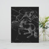 Sagittarius Constellation Classy Hevelius Engaving (Stehend Vorderseite)