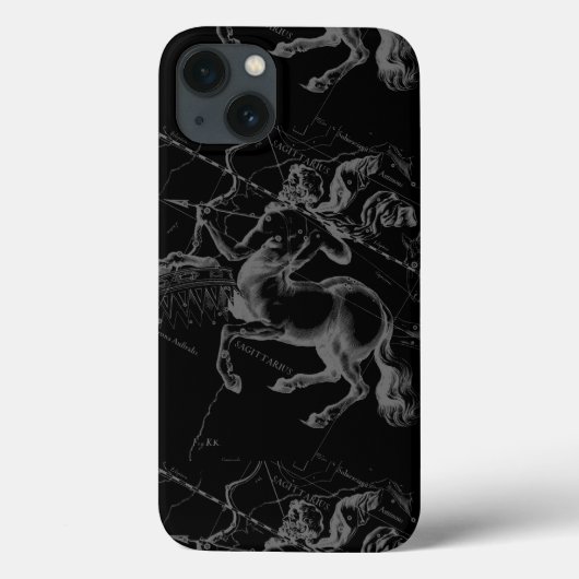 Sagittarius Constellation Classy Hevelius Engaving Case-Mate iPhone Hülle (Rückseite)