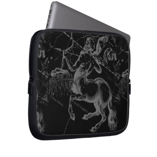Sagittarius Constellation Classy Hevelius Engaving Laptopschutzhülle (Vorne Rechts)