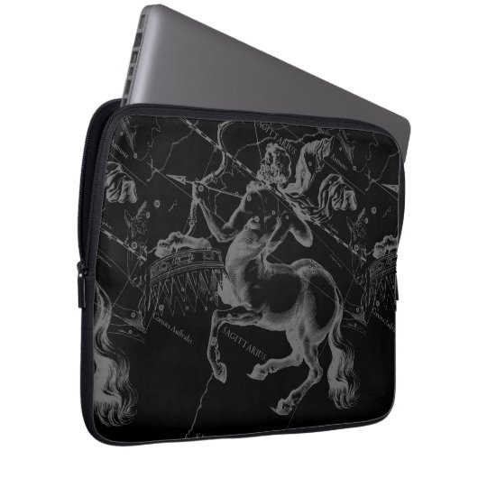 Sagittarius Constellation Classy Hevelius Engaving Laptopschutzhülle (Vorne Rechts)