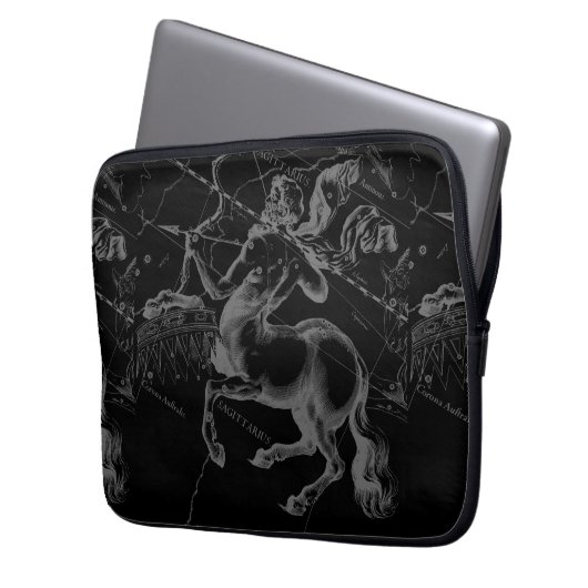 Sagittarius Constellation Classy Hevelius Engaving Laptopschutzhülle (Vorderseite Links)