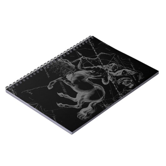 Sagittarius Constellation Classy Hevelius Engaving Notizblock (Linke Seite)