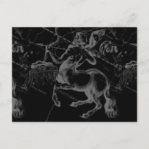 Sagittarius Constellation Classy Hevelius Engaving Postkarte
