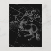 Sagittarius Constellation Classy Hevelius Engaving Postkarte (Vorderseite)