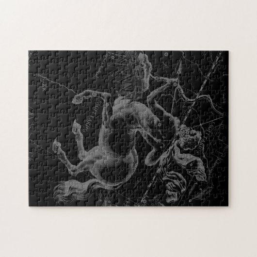 Sagittarius Constellation Classy Hevelius Engaving Puzzle (Horizontal)