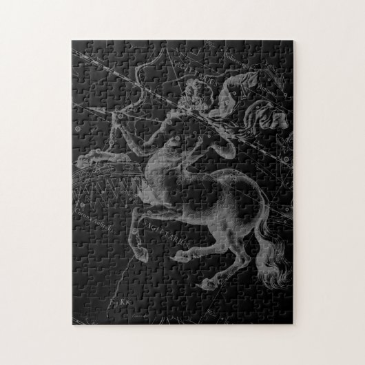 Sagittarius Constellation Classy Hevelius Engaving Puzzle (Vertikal)