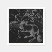 Sagittarius Constellation Classy Hevelius Engaving Serviette (Vorderseite)