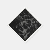 Sagittarius Constellation Classy Hevelius Engaving Serviette (Ecke)