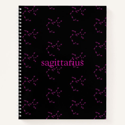 Sagittarius Constellation Hardcover Sketchbook Notizblock (Vorderseite)