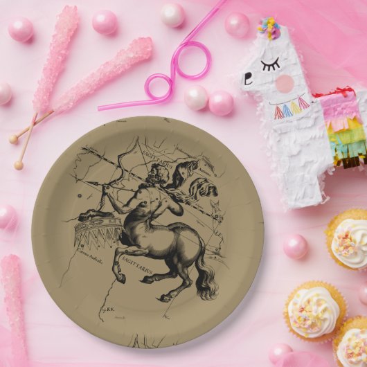 Sagittarius Constellation Hevelius1690 Nov22-Dec21 Pappteller (Party)