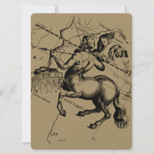 Sagittarius Constellation Hevelius 1690 Gravur