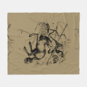 Sagittarius Constellation Hevelius 1690 Gravur Fleecedecke (Vorderseite (Horizontal))