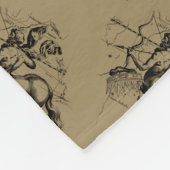 Sagittarius Constellation Hevelius 1690 Gravur Fleecedecke (Ecke)
