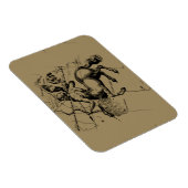 Sagittarius Constellation Hevelius 1690 Gravur Magnet (Rechte Seite)