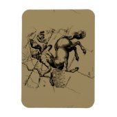 Sagittarius Constellation Hevelius 1690 Gravur Magnet (Vertikal)