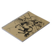 Sagittarius Constellation Hevelius 1690 Gravur Notizblock (Linke Seite)