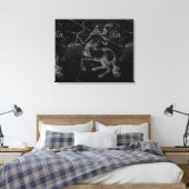 Sagittarius Constellation Hevelius circa 1690 Leinwanddruck (Insitu (Schlafzimmer))