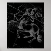 Sagittarius Constellation Hevelius circa 1690 Poster (Vorne)