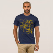 Sagittarius Constellation Hevelius circa 1690 T-Shirt (Vorne ganz)