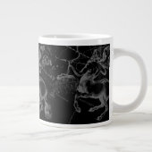 Sagittarius Constellation Hevelius Karte auf Schwa Jumbo-Tasse (Rechts)