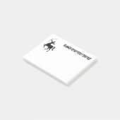 Sagittarius Constellation Line Art – Cosmic Zodiac Post-it Klebezettel (angewinkelt)