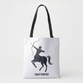 Sagittarius Constellation Line Art – Cosmic Zodiac Tasche (Vorderseite)