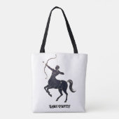 Sagittarius Constellation Line Art – Cosmic Zodiac Tasche (Rückseite)