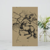 Sagittarius Constellation Map Graving Hevelius Briefpapier (Stehend Vorderseite)
