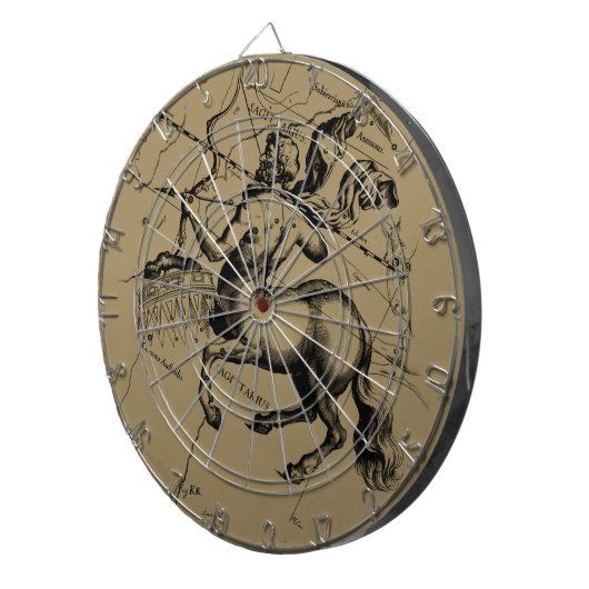 Sagittarius Constellation Map Graving Hevelius Dartscheibe (Vorderseite rechts)