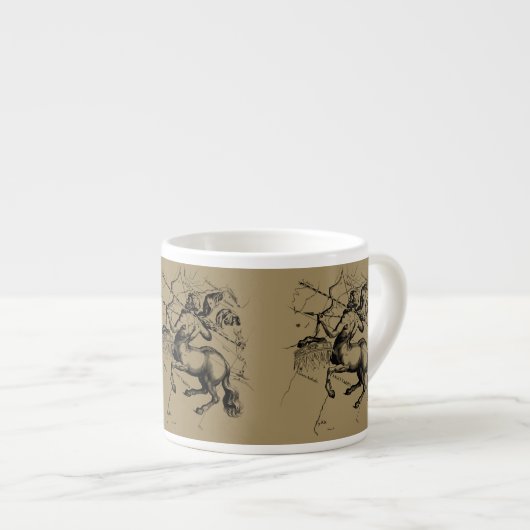 Sagittarius Constellation Map Graving Hevelius Espressotasse (Vorderseite Rechts)