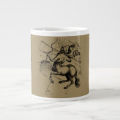 Sagittarius Constellation Map Graving Hevelius Jumbo-Tasse (Vorderseite)