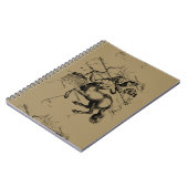 Sagittarius Constellation Map Graving Hevelius Notizblock (Linke Seite)