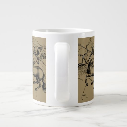 Sagittarius Constellation Map Hevelius 1690 Jumbo-Tasse (Rückseite)